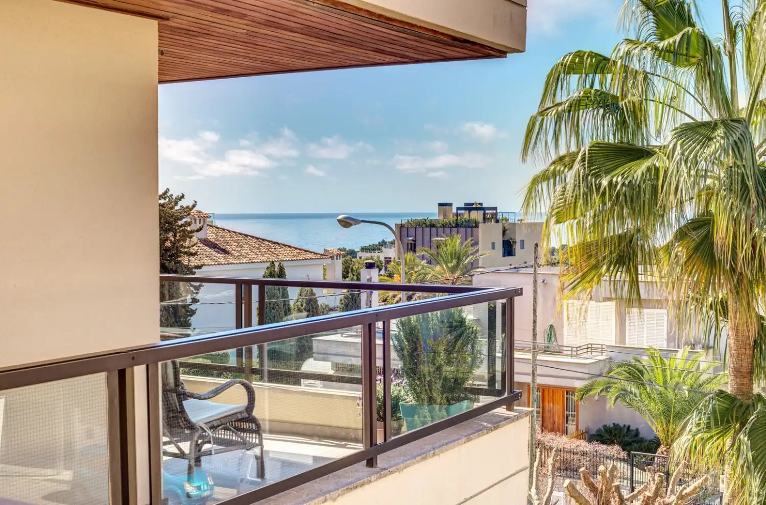 Balcony of Flat for sale in  Palma de Mallorca  with Air Conditioner, Private garden and Parquet flooring