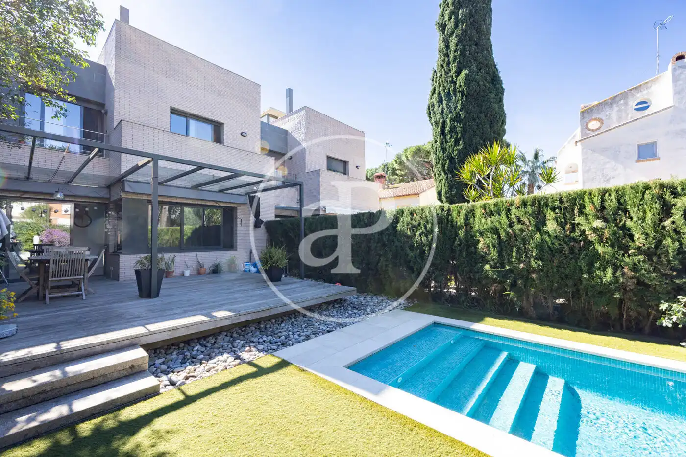 Garden of Houses for sale in Premià de Mar  with Air Conditioner, Heating and Private garden