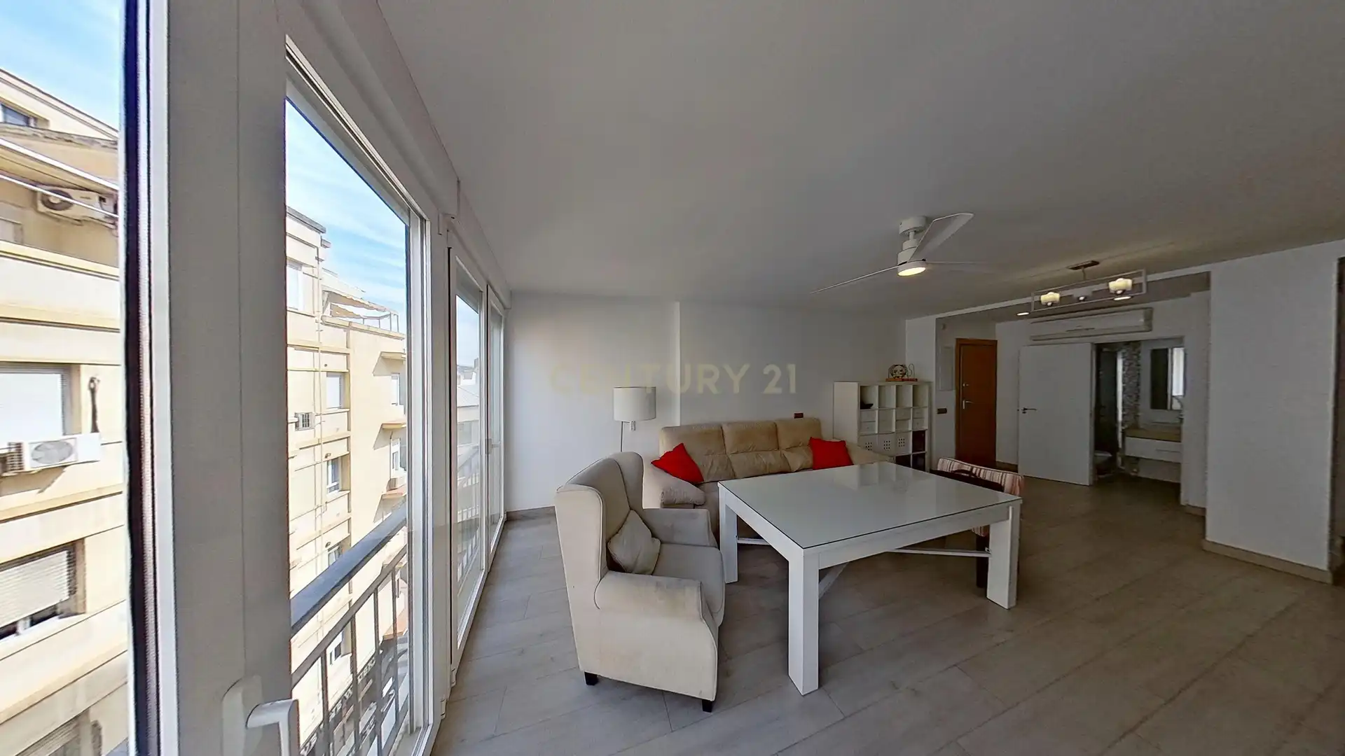Sala de estar de Apartamento de alquiler en Málaga con Aire acondicionado, Horno y Lavadora