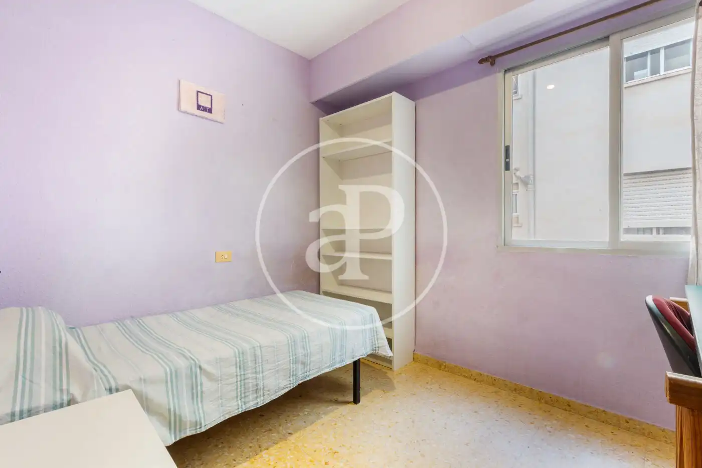 Bedroom of Flat for sale in Valencia  with Heating, Furnished and Balcony
