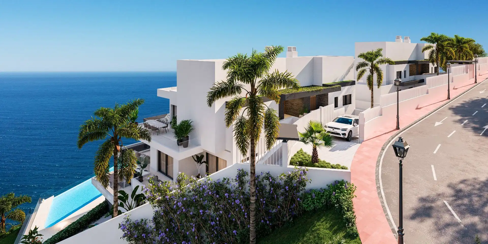 Exterior view of Flat for sale in Torrox  with Air Conditioner, Storage room and Community pool