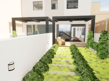 Casa aparellada amb jardí en venda a passeig del pilar 6