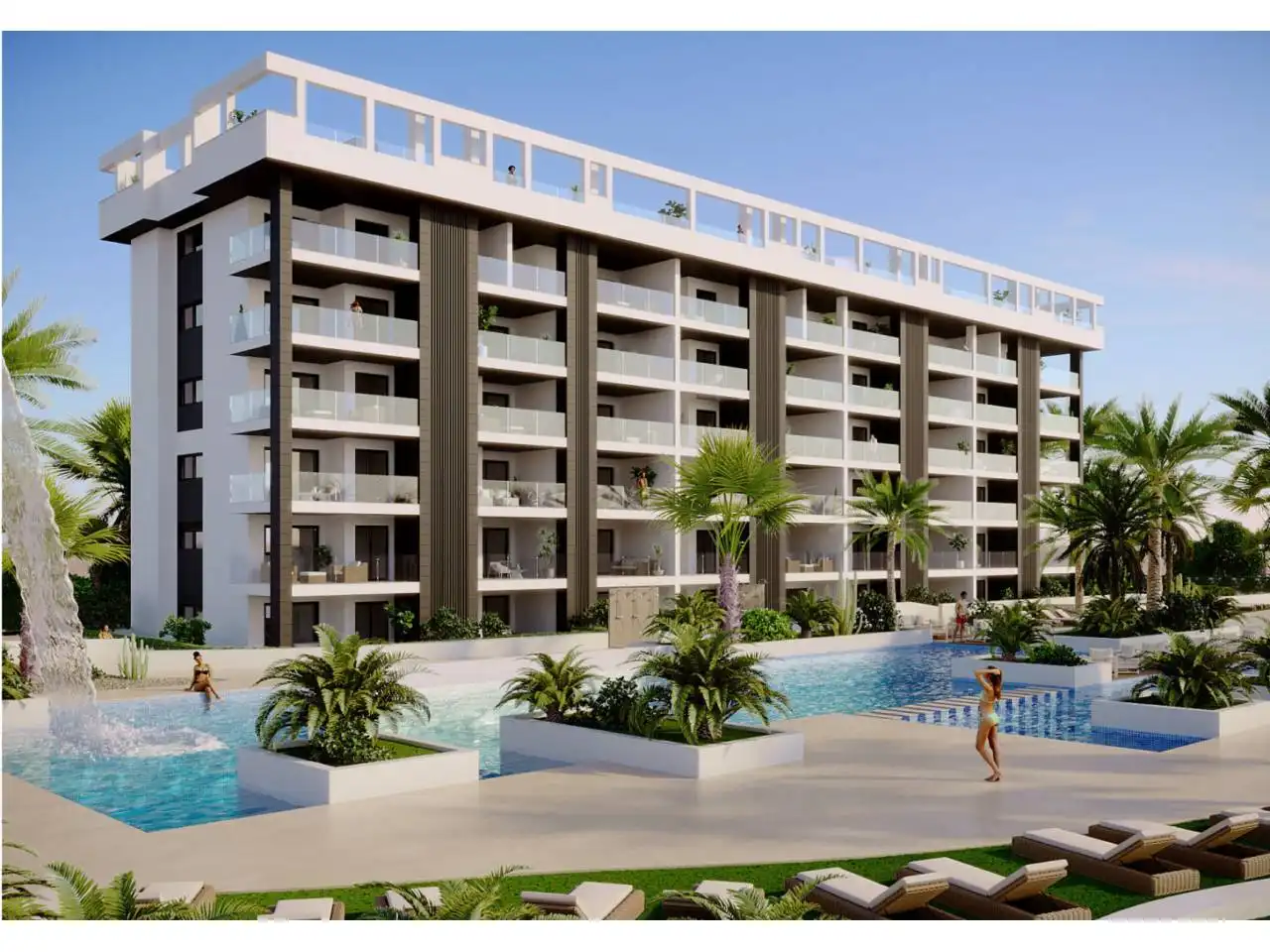 Apartment mit Pool zum Verkauf in Nueva Torrevieja - Aguas Nuevas, imagen 2