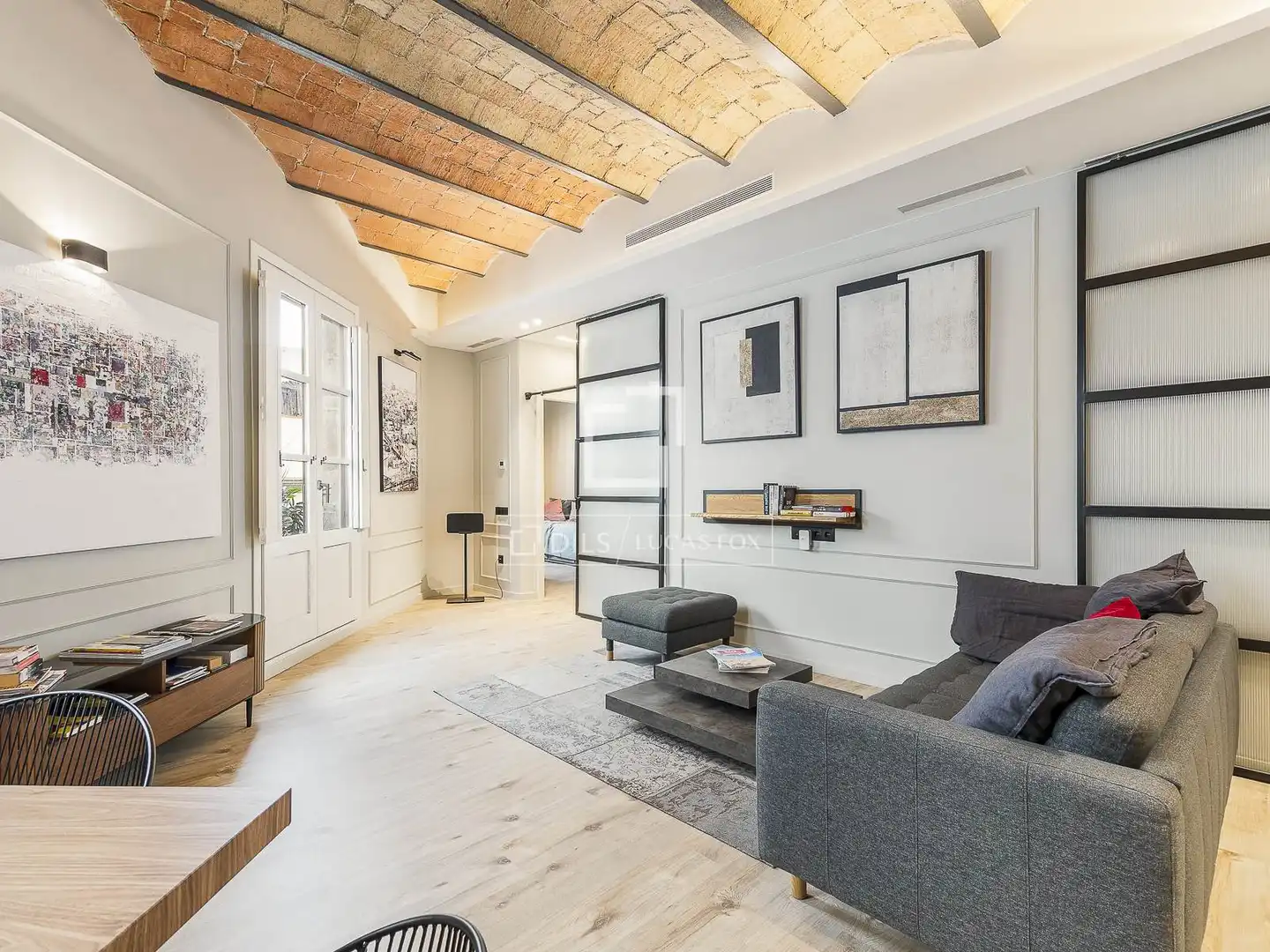 Living room of Attic for sale in Barcelona  with Air Conditioner, Heating and Parquet flooring
