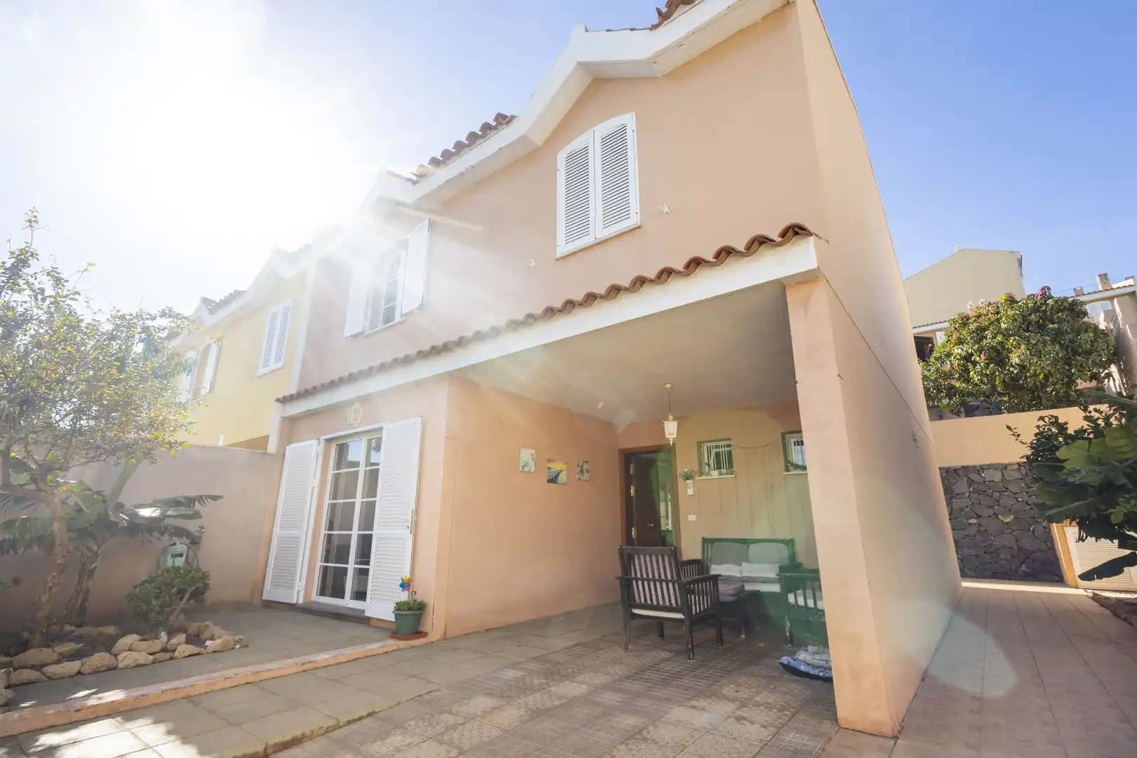 Vista exterior de Casa adosada en venta en Santa Cruz de Tenerife con Jardín privado y Terraza
