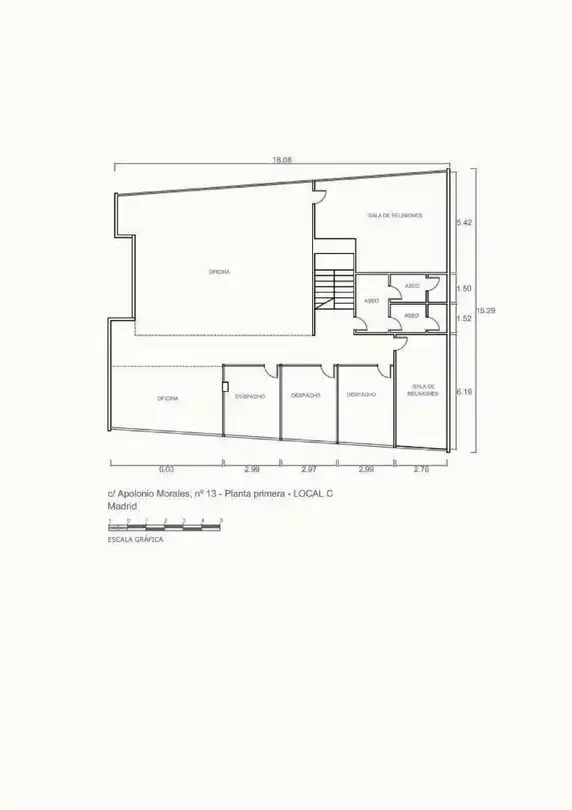Office for sale in Madrid  with Air Conditioner, Heating and Storage room