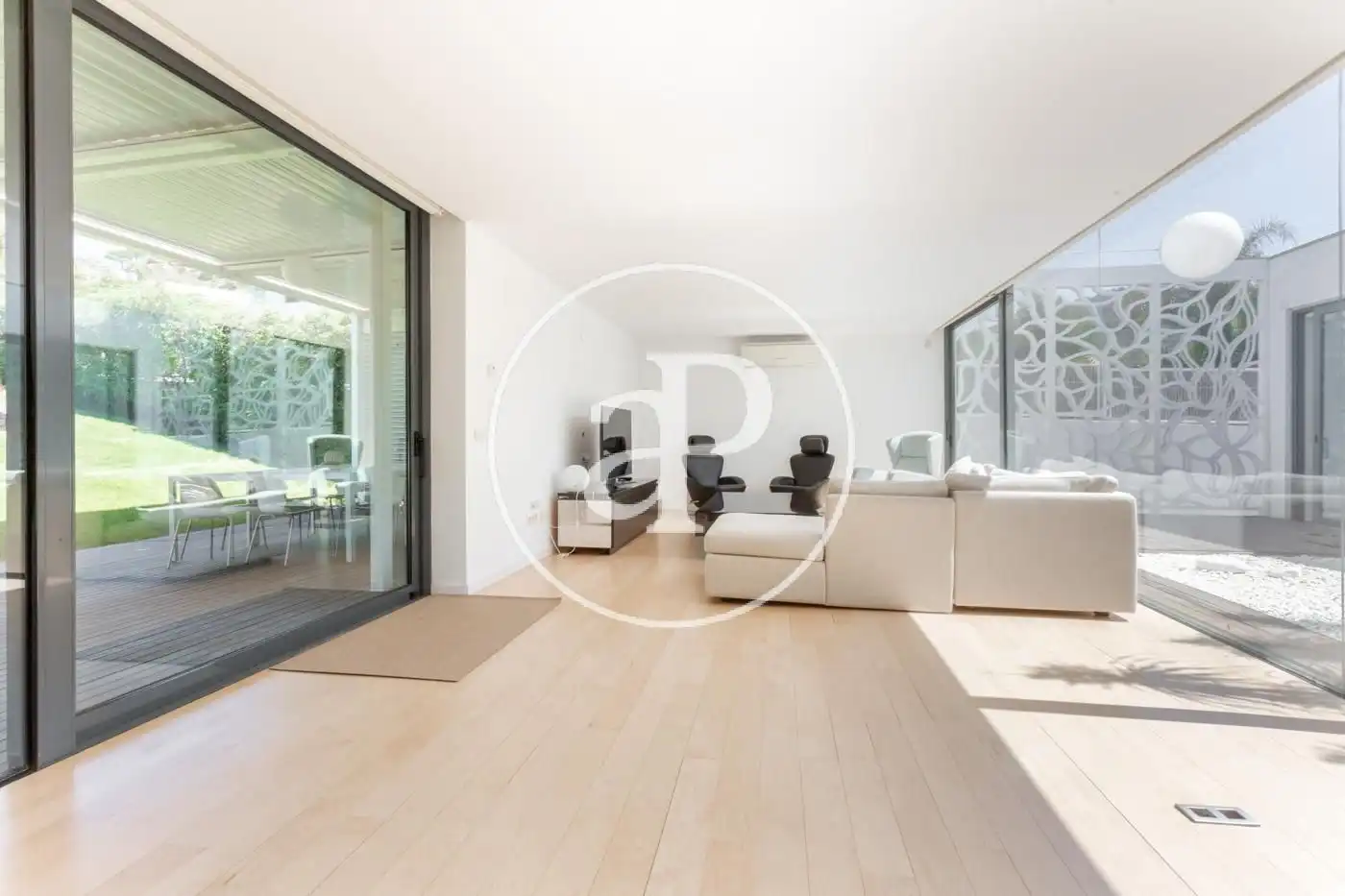 Living room of Houses for sale in Sagunto / Sagunt  with Air Conditioner, Heating and Private garden