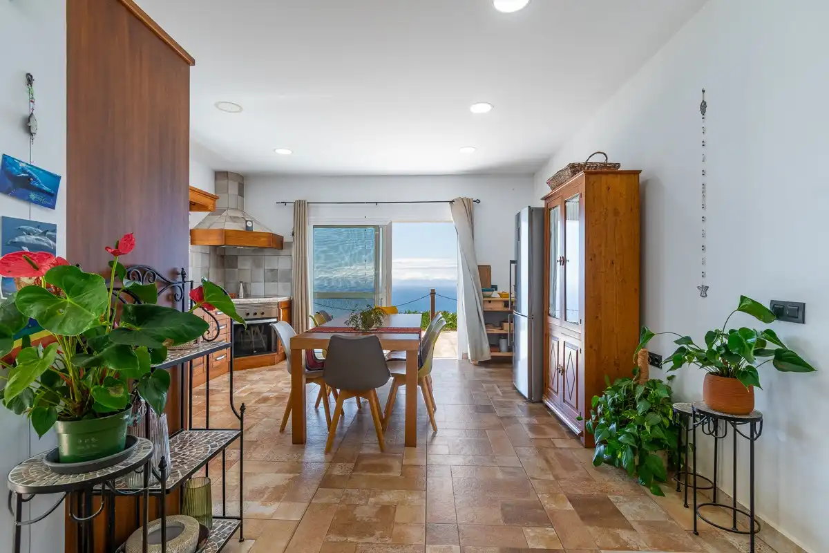 Cocina de Finca rústica en venta en Guía de Isora con Jardín privado, Terraza y Piscina