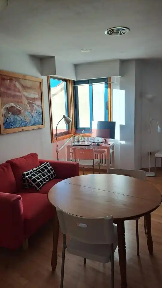 Sala de estar de Apartamento de alquiler en Ourense Capital  con Calefacción, Parquet y Amueblado