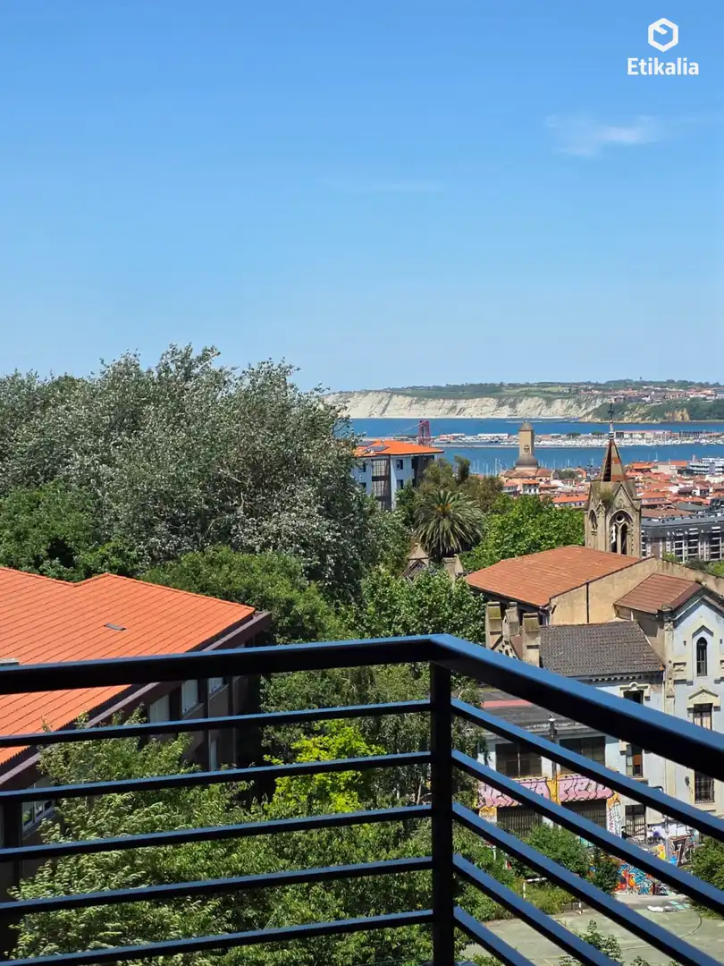 Terraza de Piso de alquiler en Portugalete con Calefacción y Terraza
