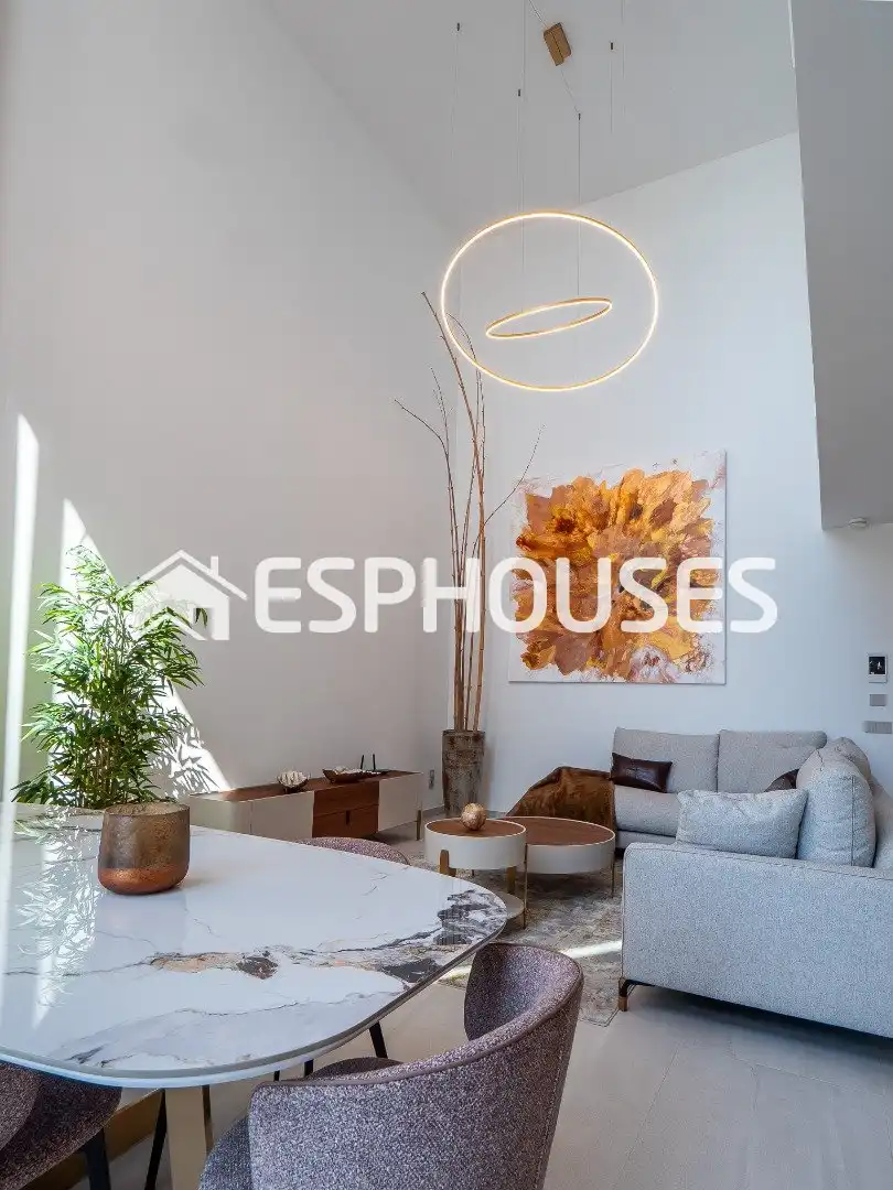 Living room of Houses for sale in Finestrat  with Air Conditioner, Terrace and Swimming Pool