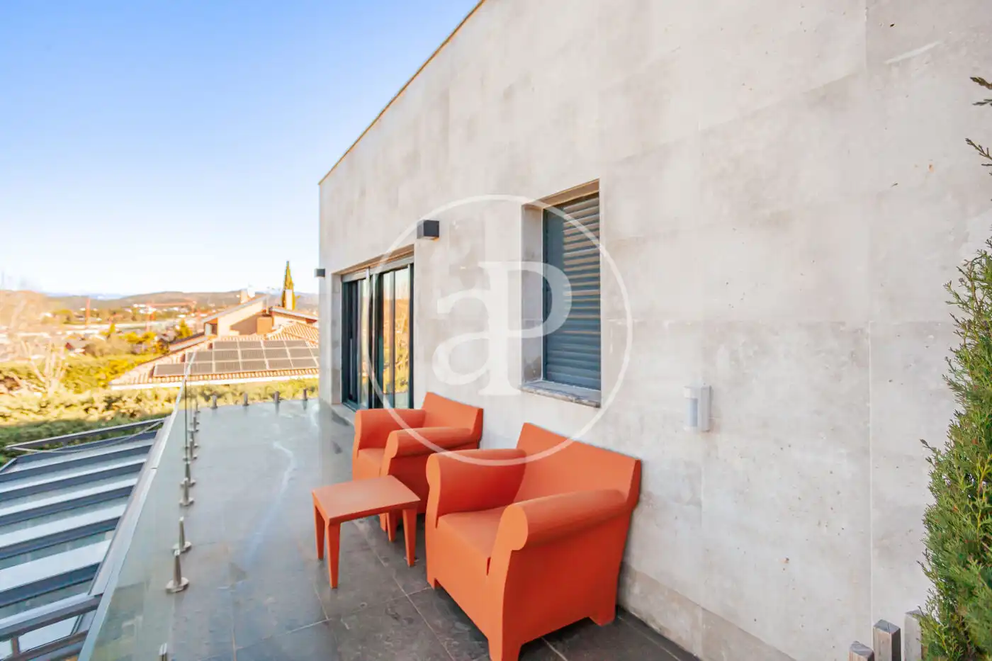 Terrassa de Casa o xalet en venda en Las Rozas de Madrid amb Aire condicionat, Calefacció i Jardí privat