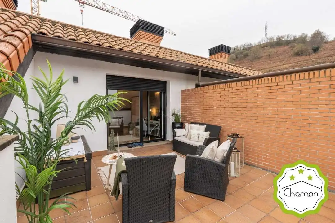 Terraza de Casa adosada en venta en Bilbao  con Calefacción, Jardín privado y Terraza