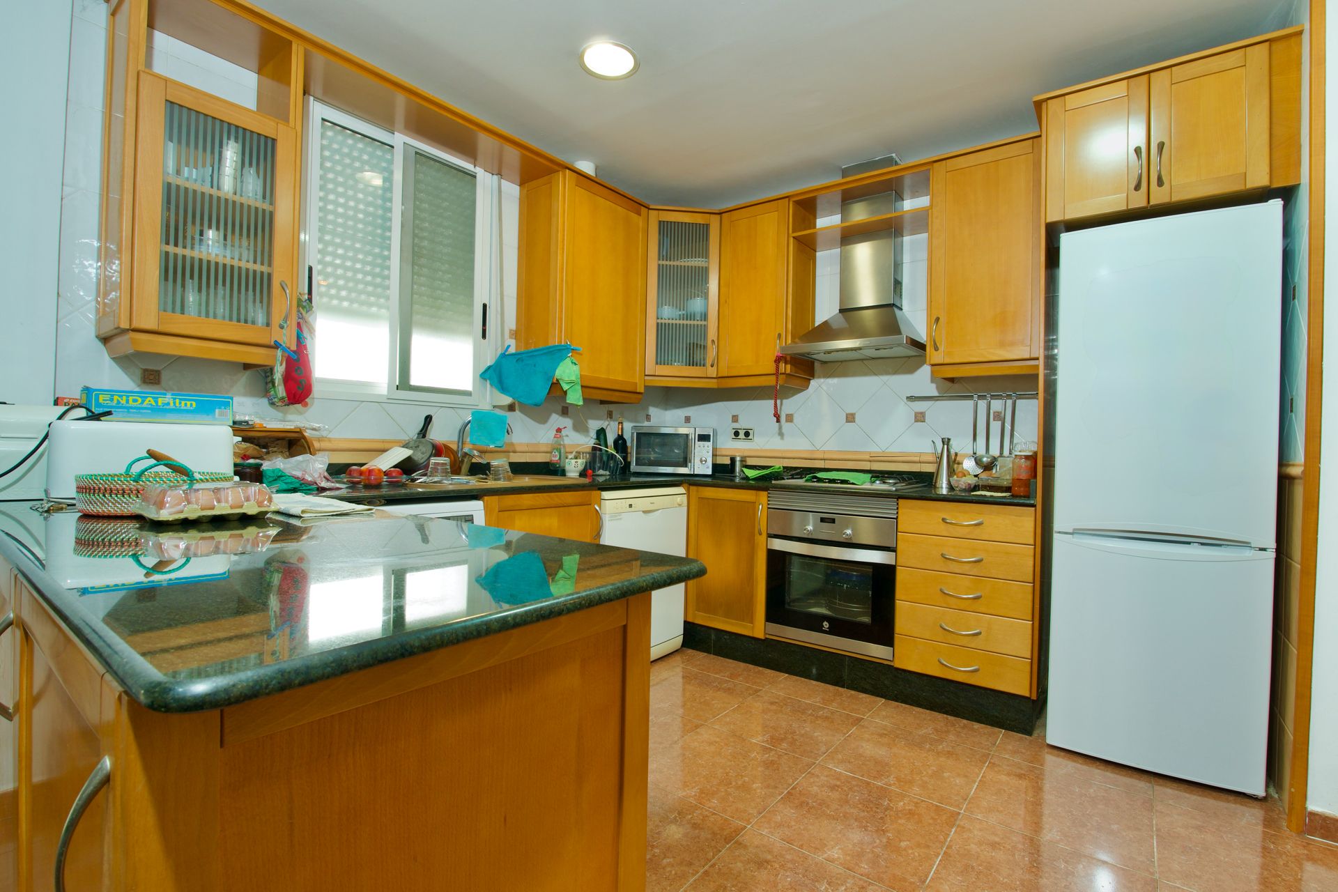 Kitchen of Flat for sale in  Valencia Capital  with Air Conditioner, Heating and Terrace