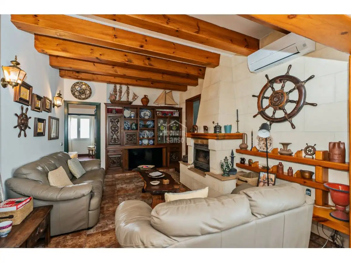 Sala de estar de Casa o chalet en venta en Es Mercadal con Calefacción, Jardín privado y Terraza