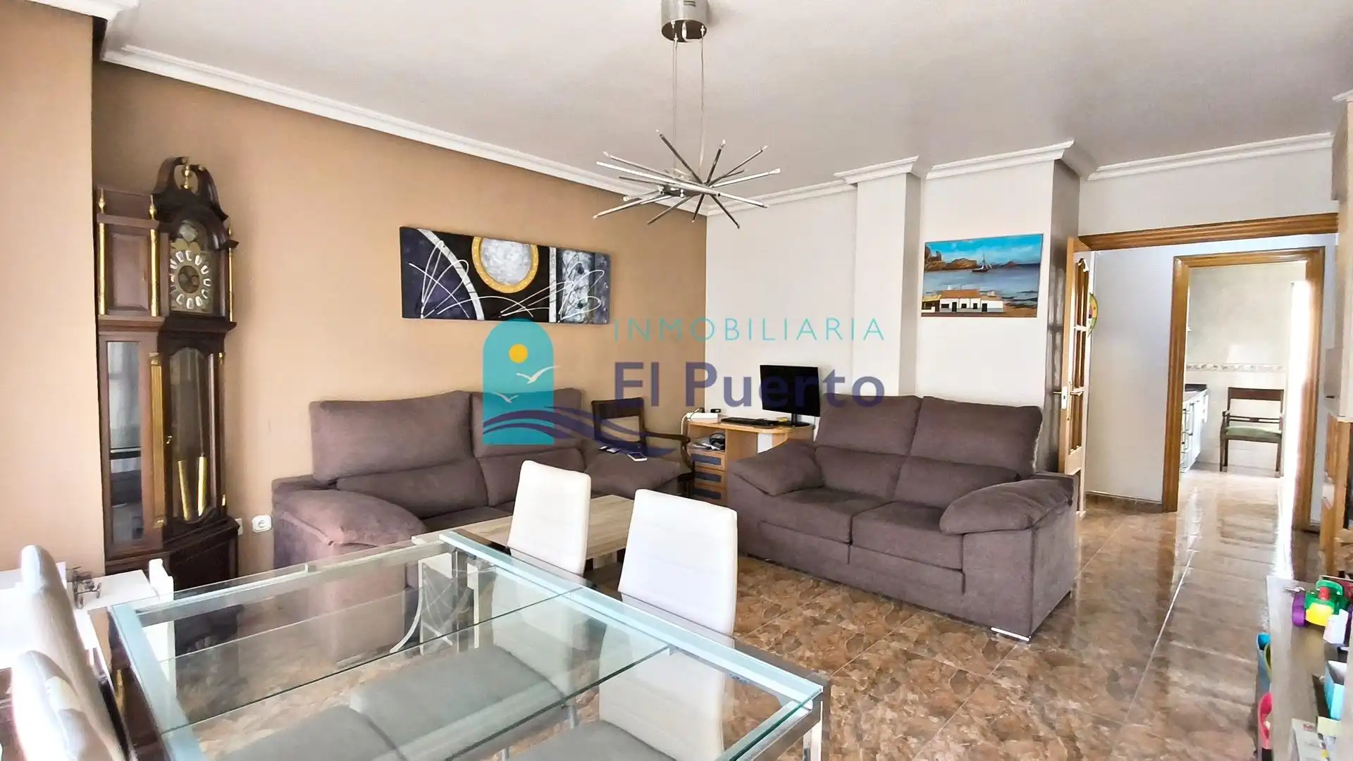 Sala de estar de Ático en venta en Águilas con Aire acondicionado, Calefacción y Trastero