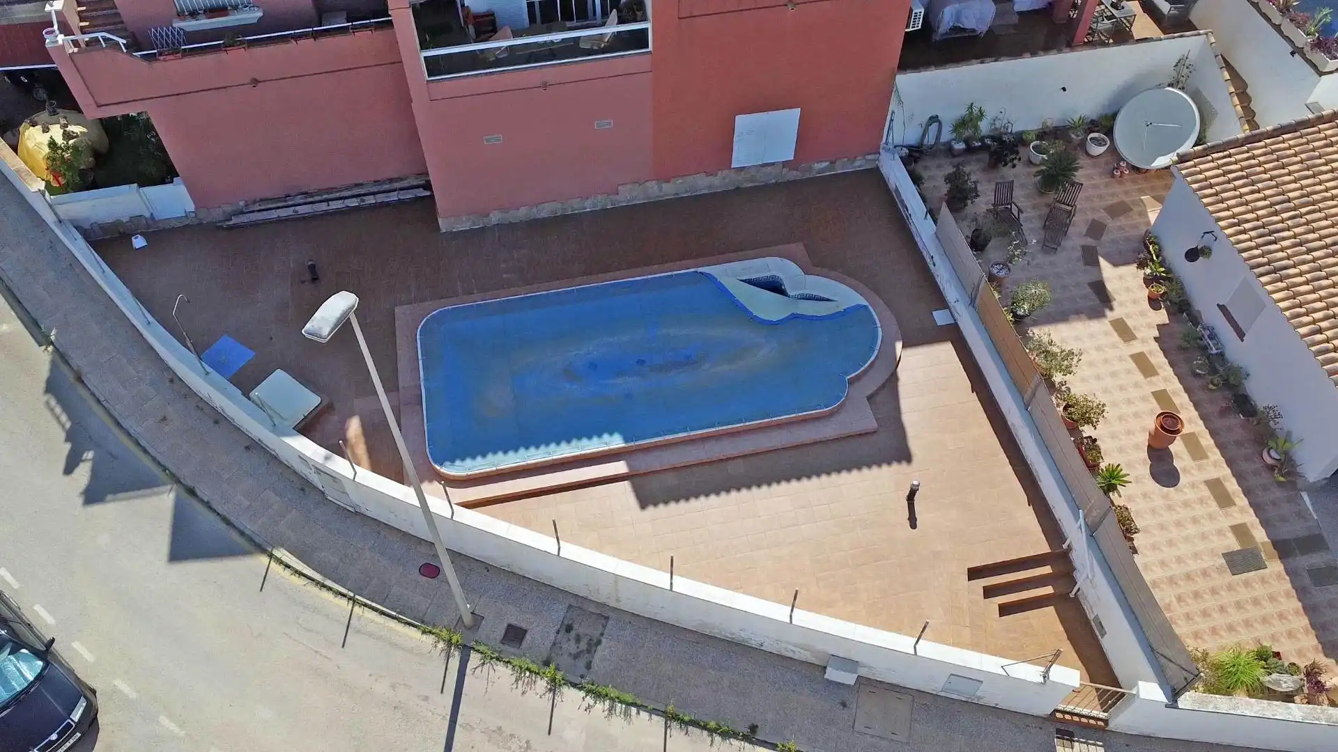 Piscina de Casa adosada en venta en Cartagena con Terraza, Amueblado y Piscina comunitaria