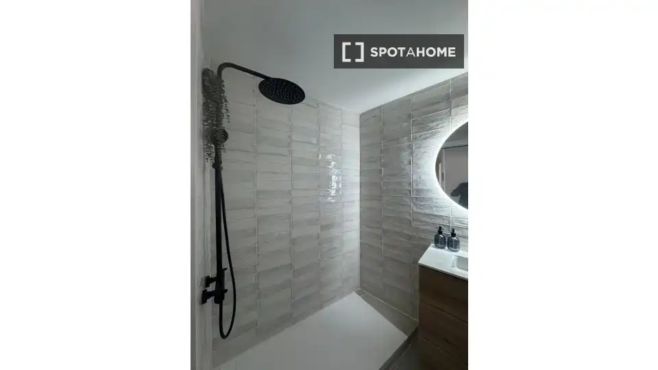 Bathroom of Flat for rent in Madrid  with Air Conditioner, Heating and Furnished