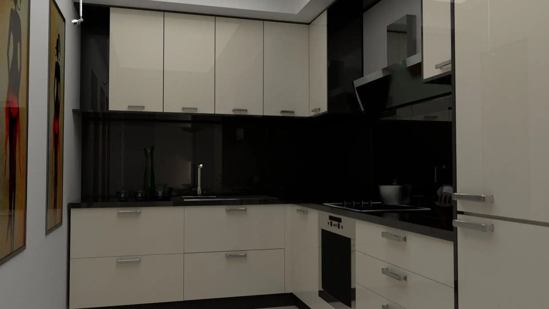 Cocina de Apartamento en venta en Finestrat con Piscina comunitaria