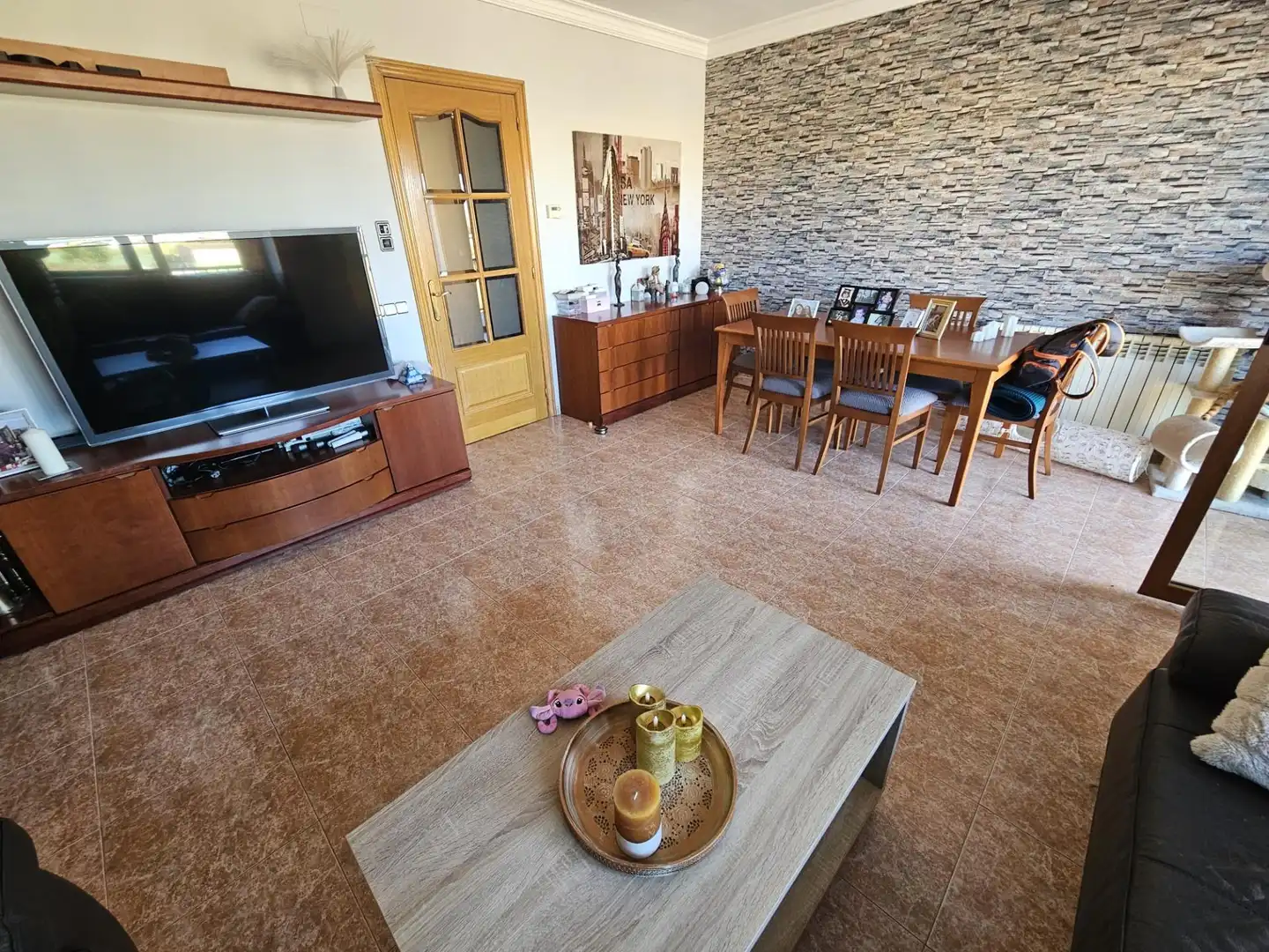 Sala d'estar de Casa adosada en venda en Malgrat de Mar amb Aire condicionat, Calefacció i Jardí privat
