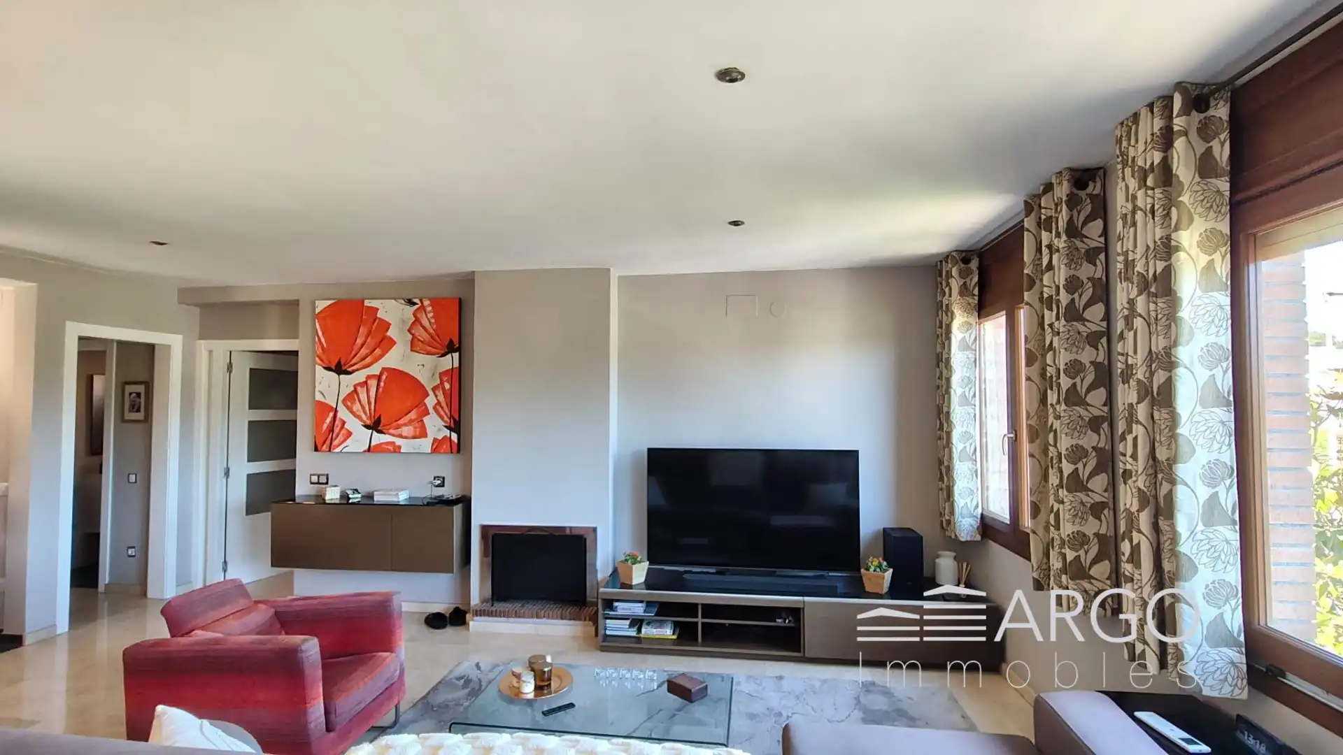 Sala de estar de Casa o chalet en venta en Vallromanes con Aire acondicionado, Calefacción y Jardín privado