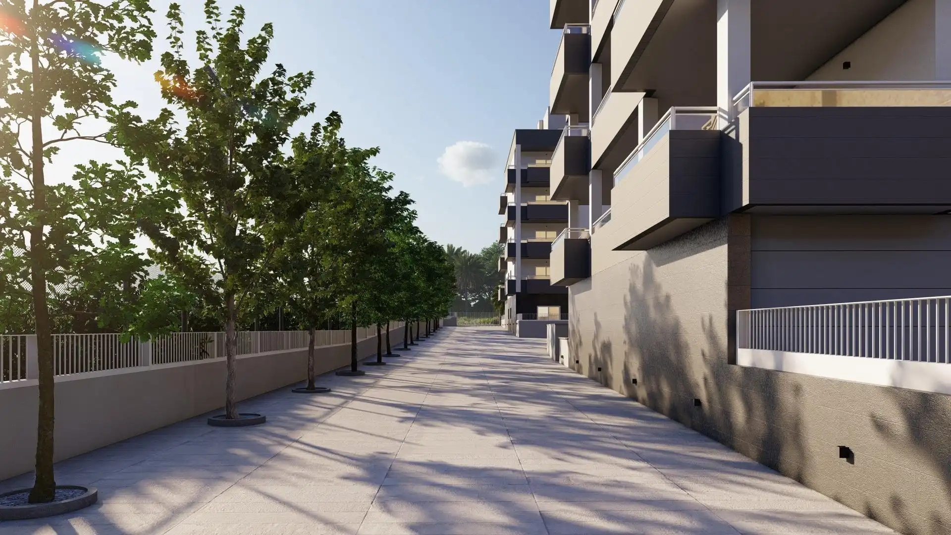 Vista exterior de Pis en venda en Roquetas de Mar amb Aire condicionat, Terrassa i Piscina comunitària