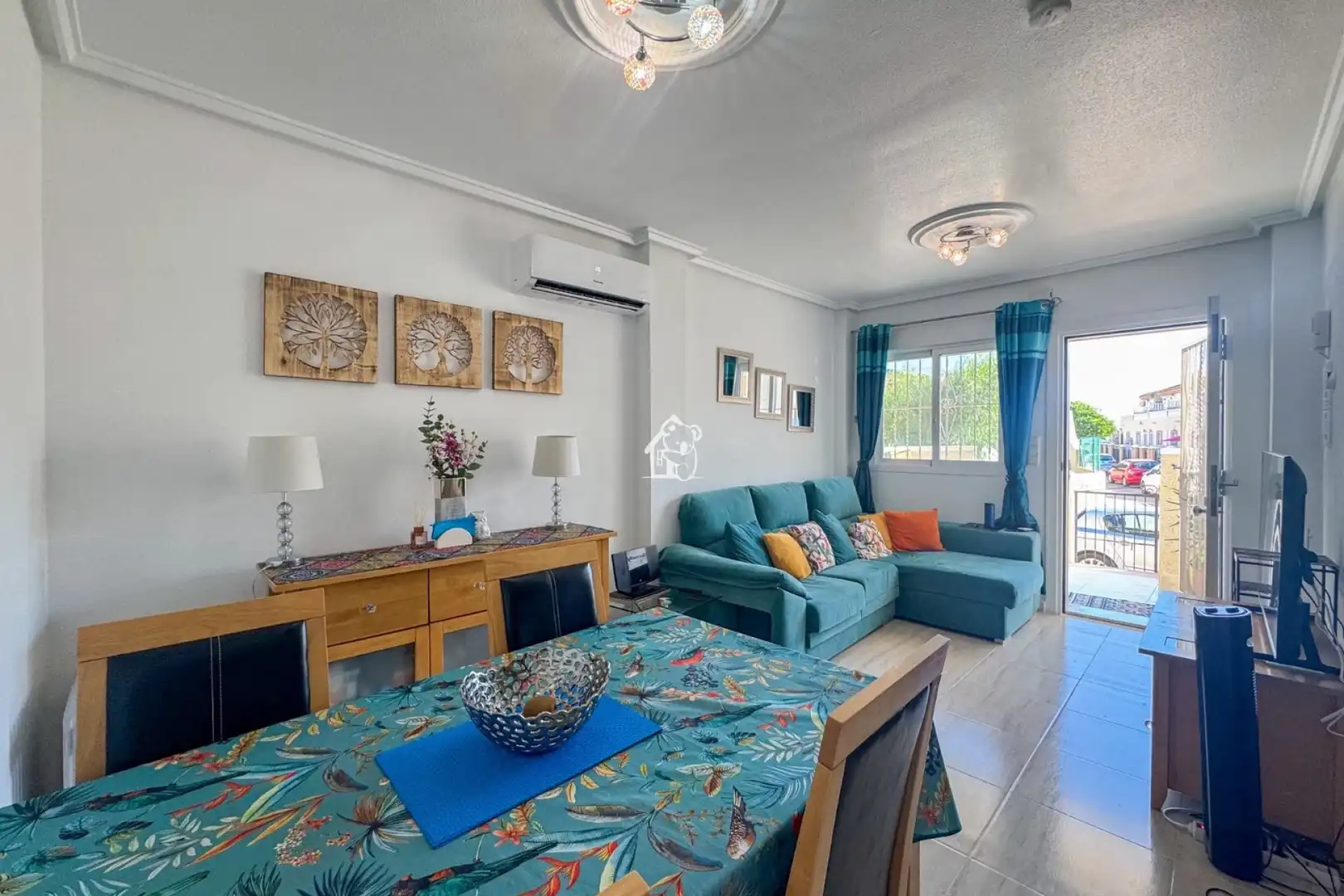 Wohnzimmer von Wohnung zur Miete in Rojales mit Klimaanlage, Privatgarten und Terrasse