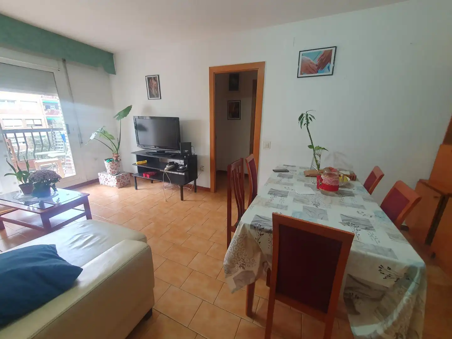 Sala de estar de Piso de alquiler en Mollet del Vallès con Amueblado y Balcón