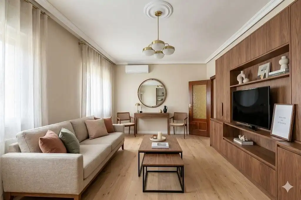 Living room of Flat for sale in Madrid  with Heating