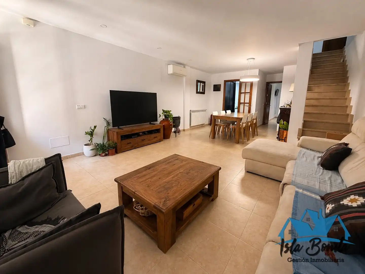 Sala de estar de Casa adosada en venta en Marratxí con Aire acondicionado, Calefacción y Terraza