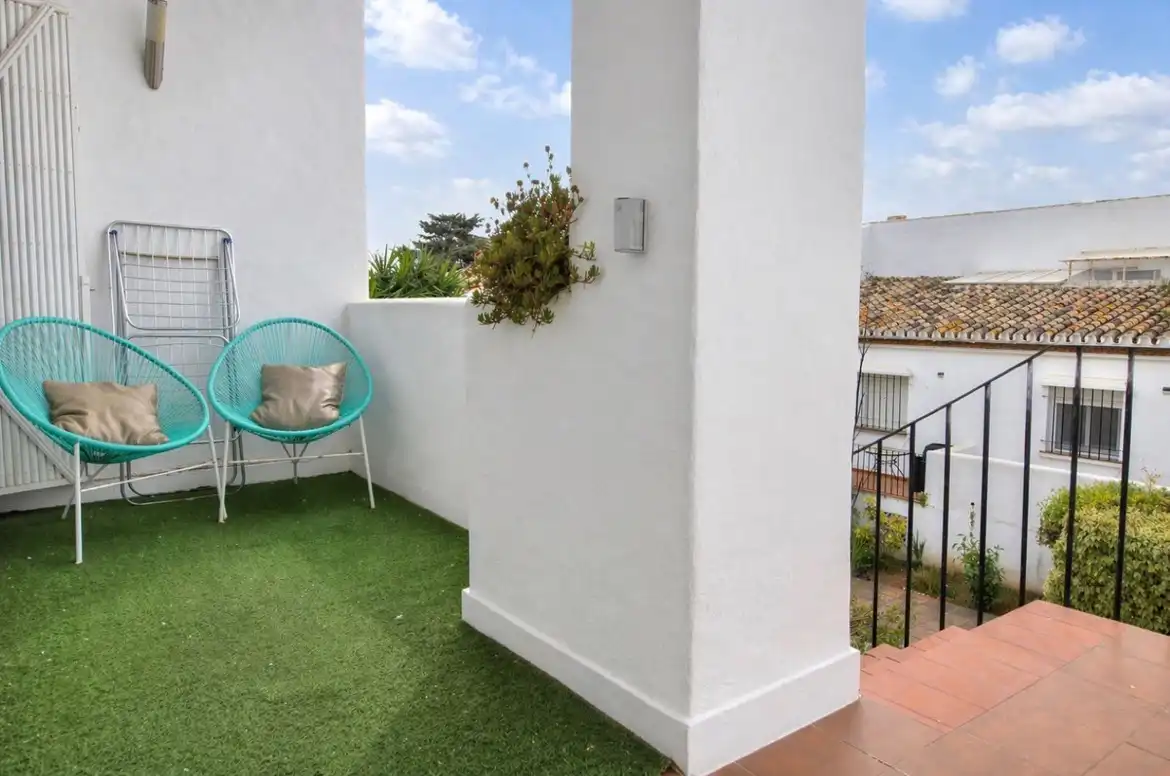 Terrasse von Wohnung zum Verkauf in Mijas mit Klimaanlage, Terrasse und Möbliert