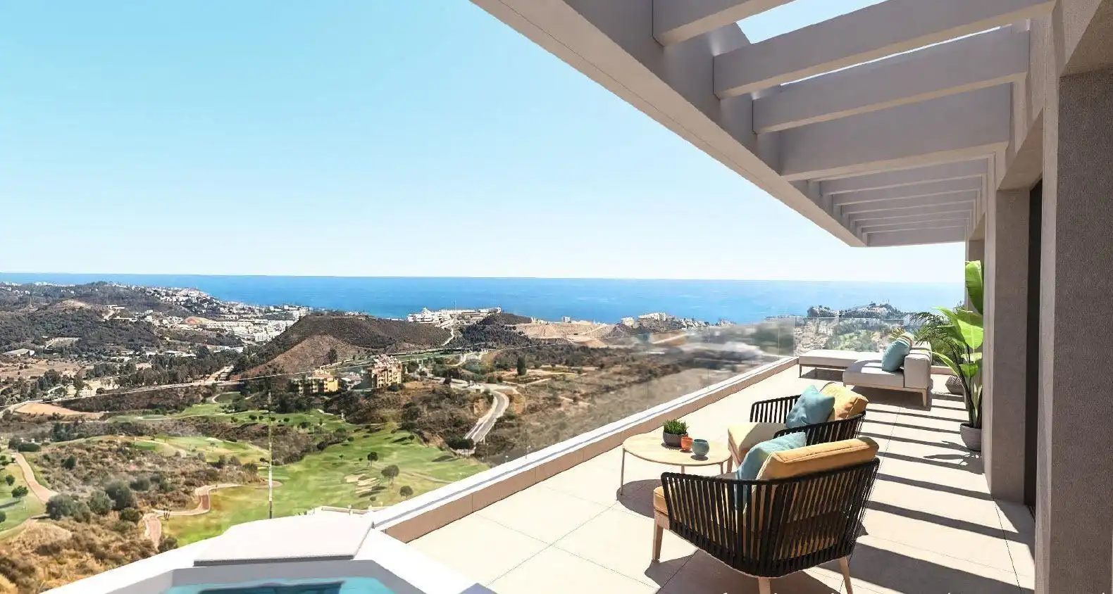 Precioso apartamento de lujo con un diseño contemporáneo con un horizonte de mar y montaña., imatge 2