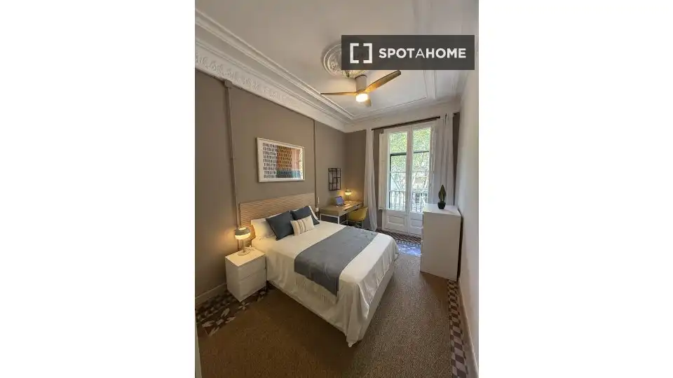 Bedroom of Flat for rent in Barcelona  with Air Conditioner, Heating and Furnished
