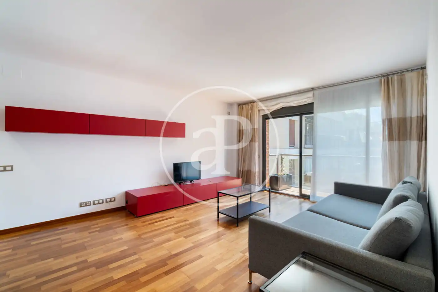 Wohnzimmer von Wohnung zur Miete in Barcelona mit Klimaanlage, Heizung und Möbliert