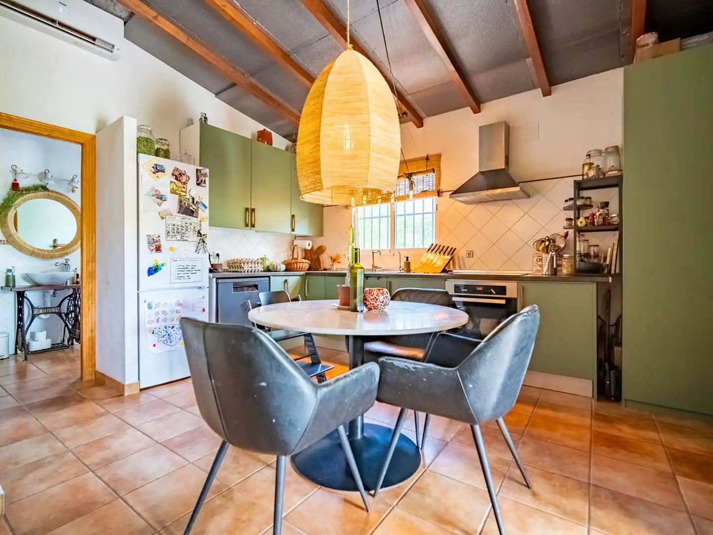 Cocina de Casa o chalet en venta en Callosa d'en Sarrià con Aire acondicionado, Jardín privado y Trastero