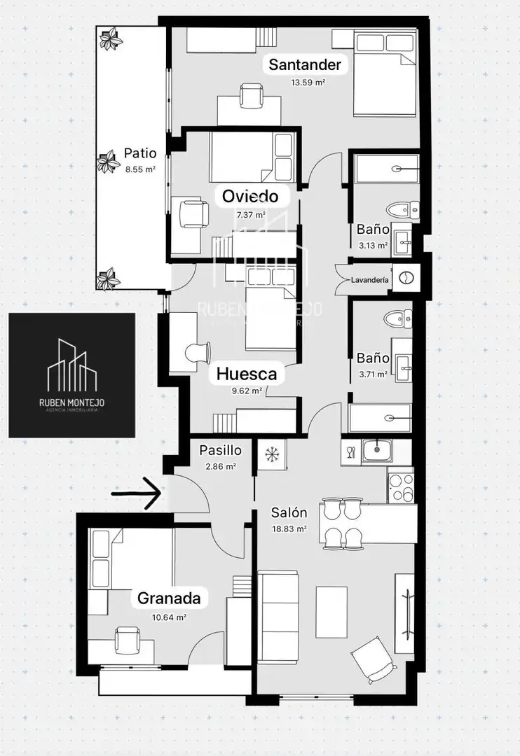 Piso para compartir en Salamanca con Aire acondicionado, Calefacción y Parquet