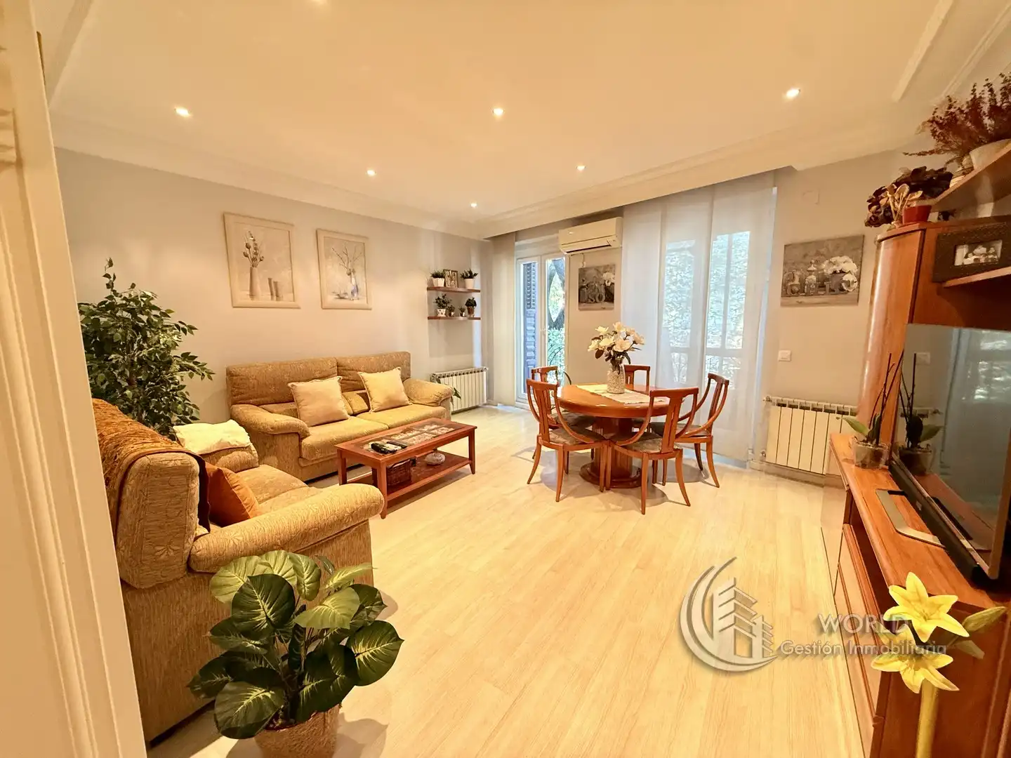 Wohnzimmer von Wohnung zum Verkauf in Madrid mit Klimaanlage, Heizung und Möbliert