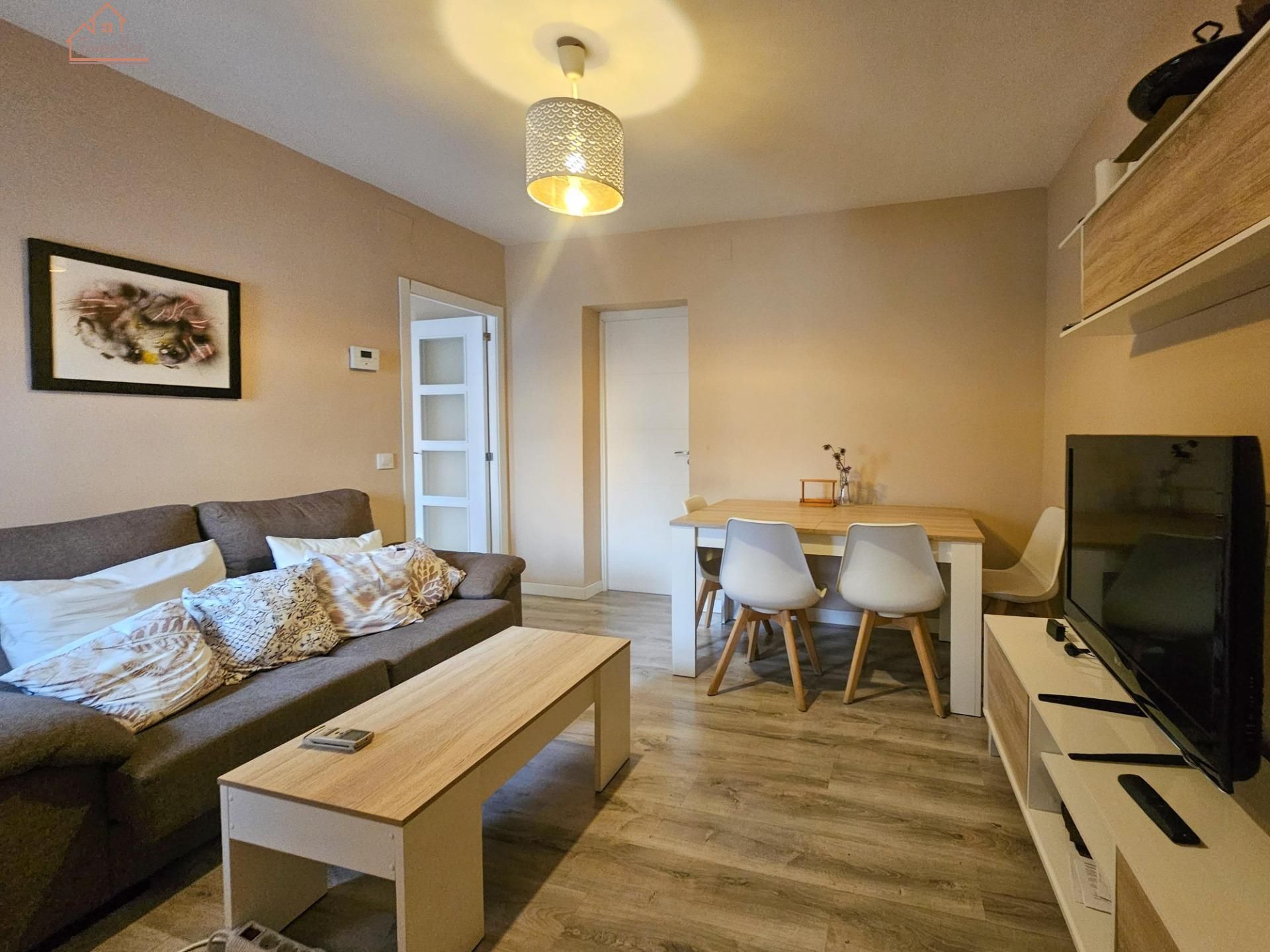 Living room of Flat to rent in  Madrid Capital  with Air Conditioner, Heating and Terrace