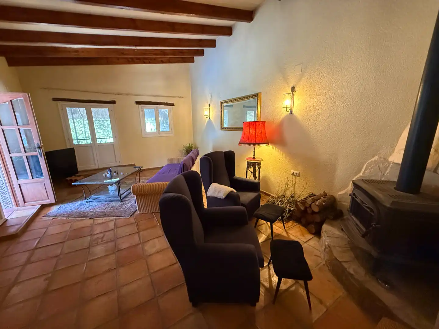 Living room of Country homes for sale in Castell de Castells  with Air Conditioner, Heating and Private garden