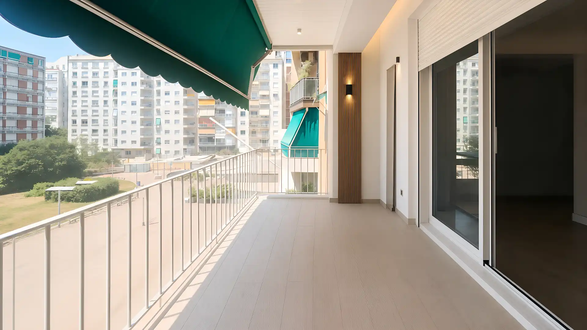 Terrace of Flat for rent in Barcelona  with Air Conditioner, Heating and Parquet flooring