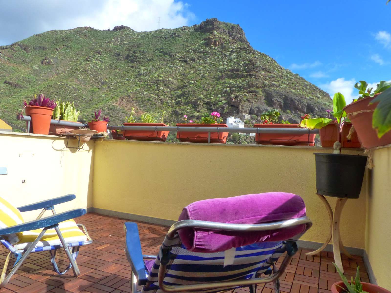 Terrace of Apartment to share in  Santa Cruz de Tenerife Capital  with Air Conditioner and Terrace