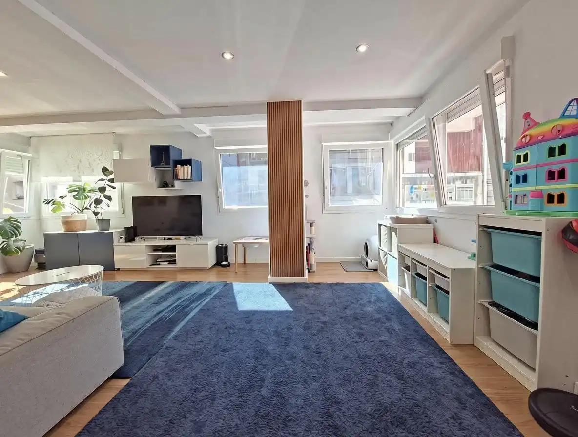 Sala de estar de Piso en venta en Vilagarcía de Arousa con Terraza, Amueblado y Balcón