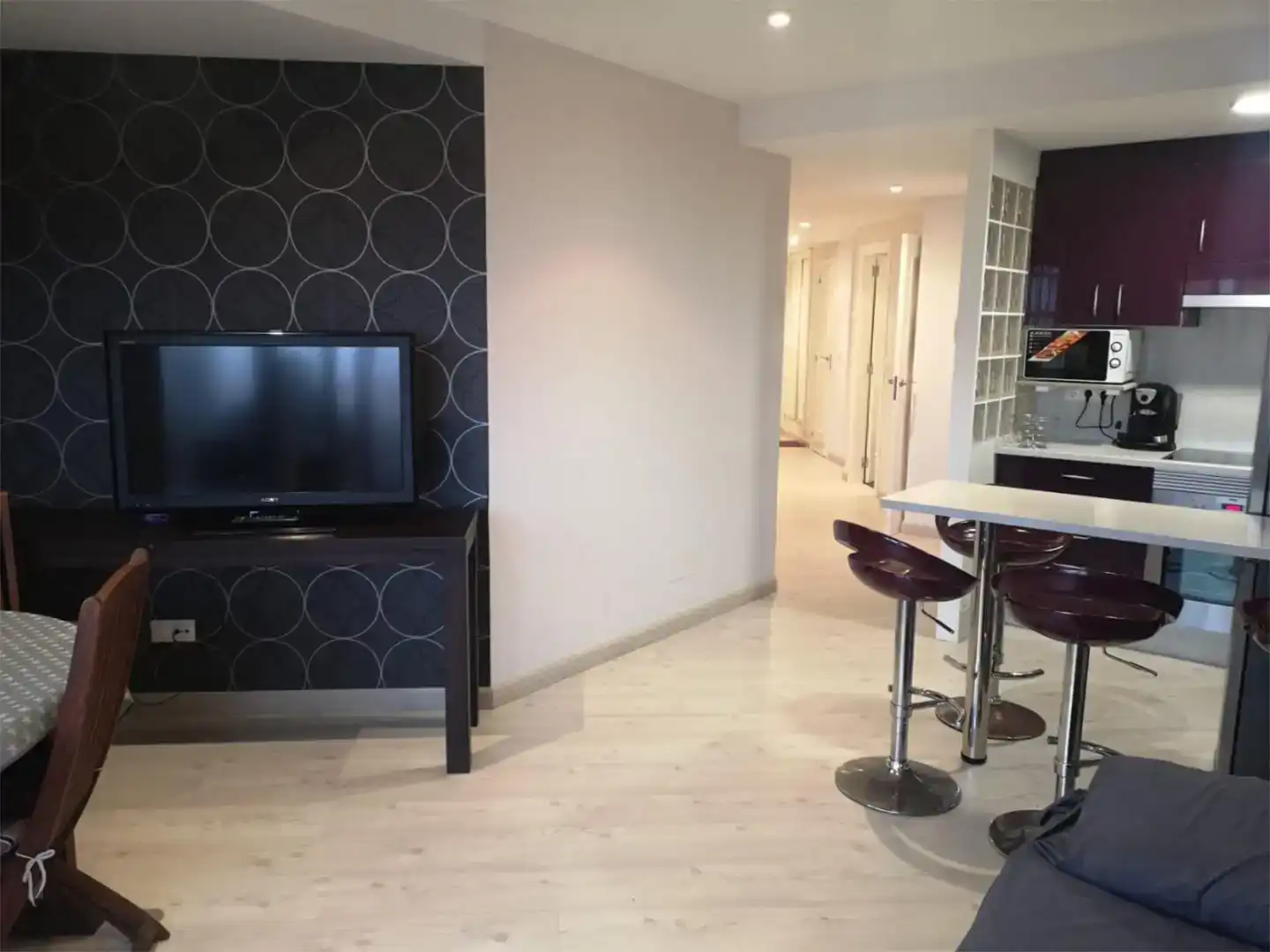 Sala d'estar de Pis en venda en Ribeira amb Jardí privat, Traster i Moblat
