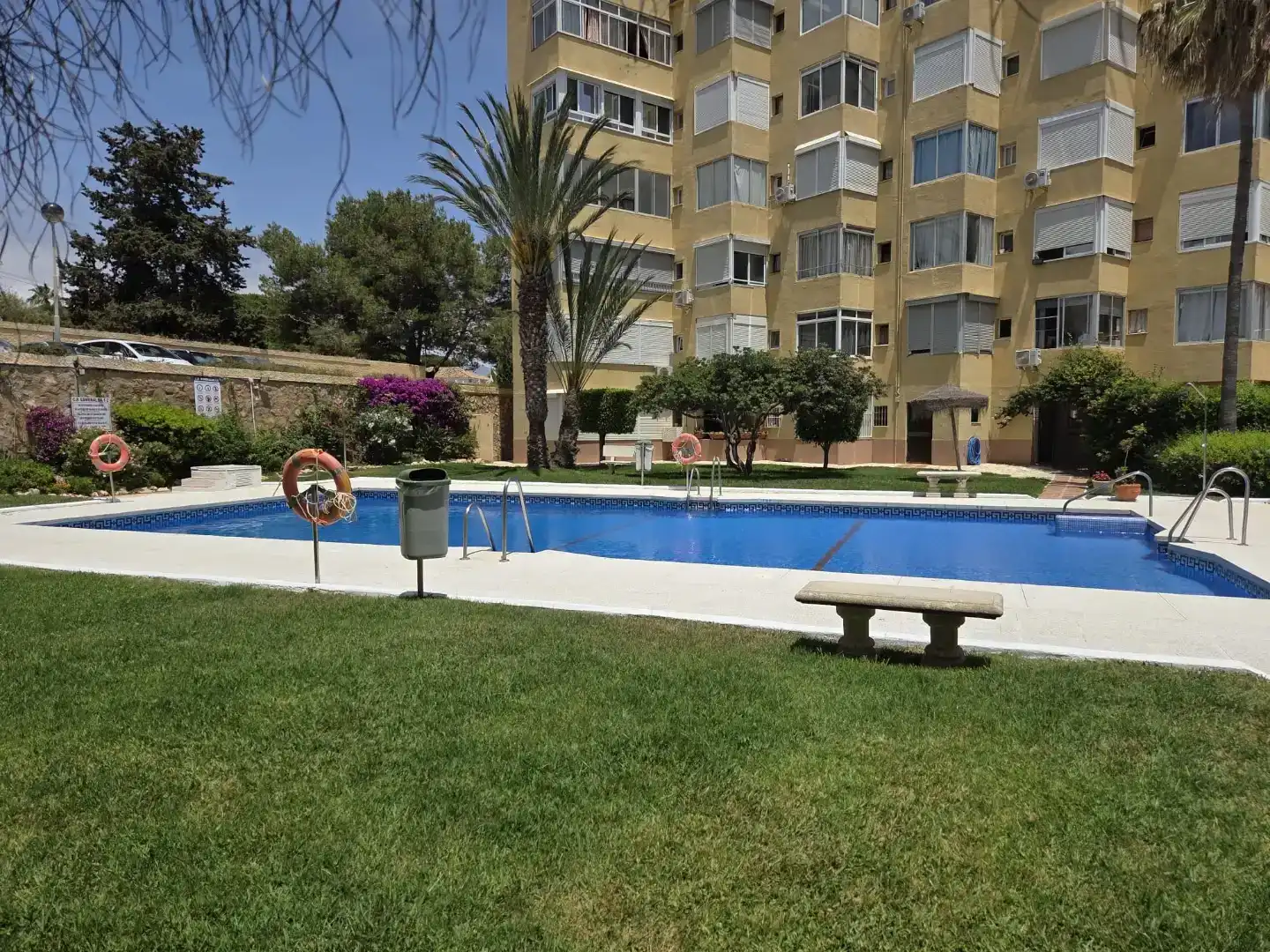 Schwimmbecken von Wohnungen zum Verkauf in Mijas mit Klimaanlage, Schwimmbad und Balkon