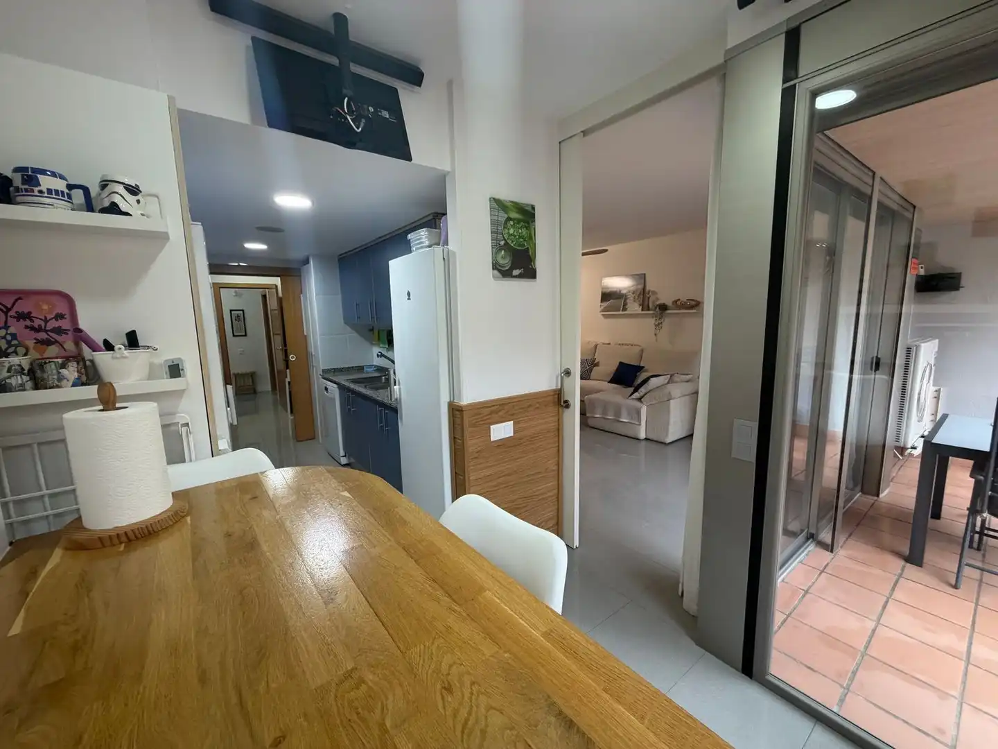 Cocina de Piso en venta en Girona con Aire acondicionado, Jardín privado y Terraza