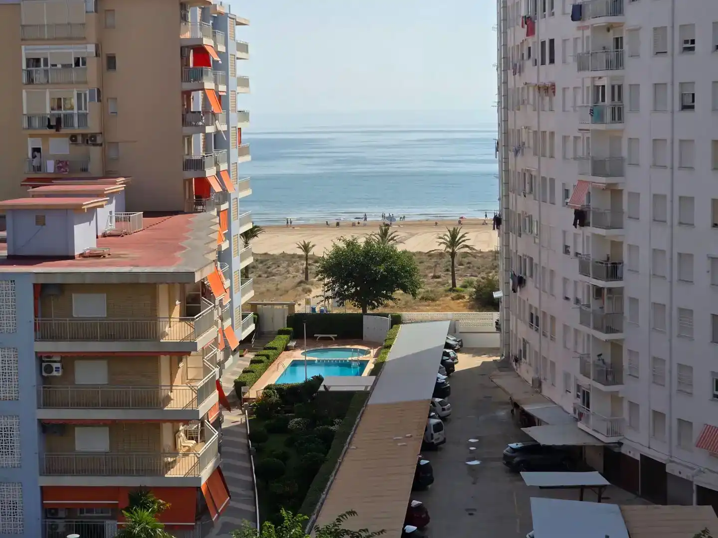 Schlafzimmer von Wohnung zur Miete in Gandia mit Klimaanlage, Schwimmbad und Möbliert