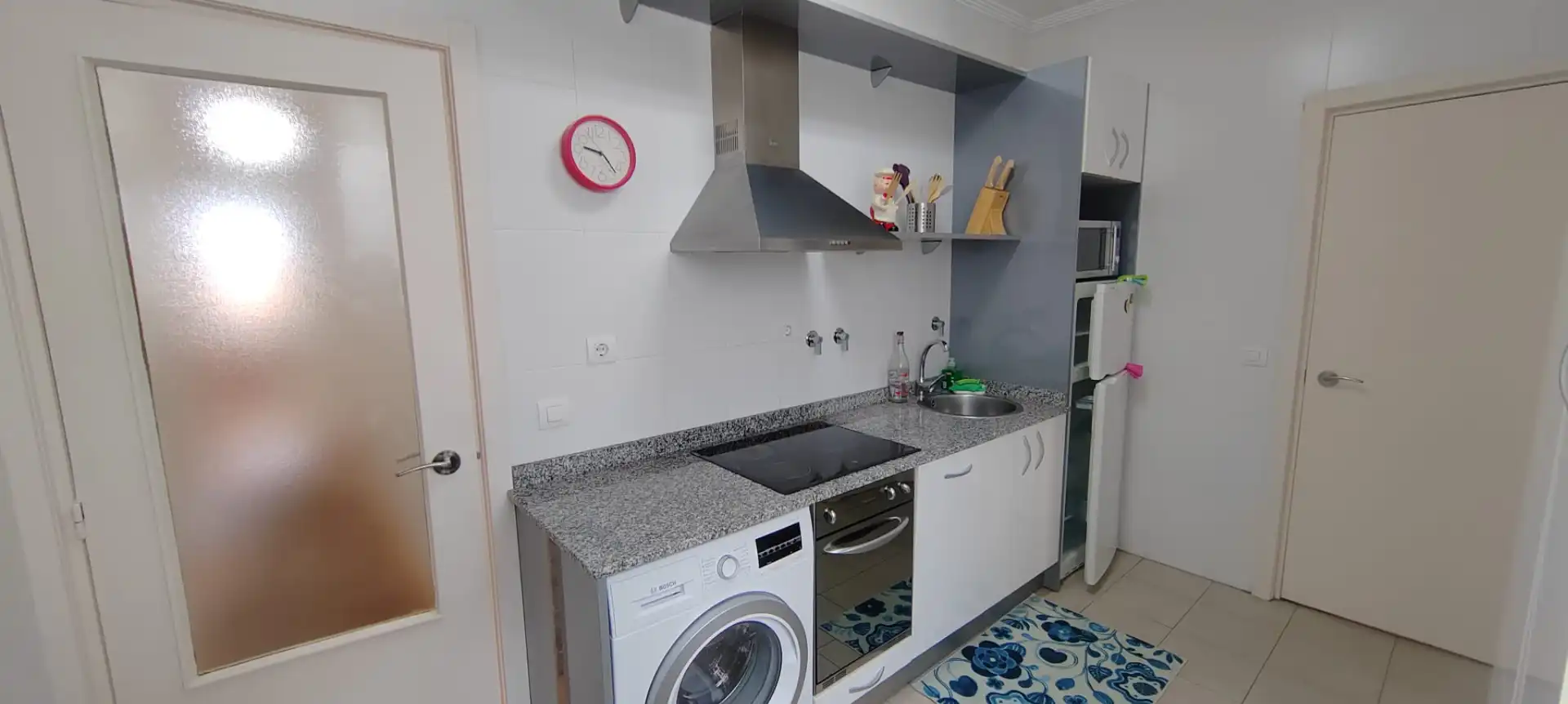 Küche von Wohnung zur Miete in Bilbao  mit Heizung, Parkett und Terrasse