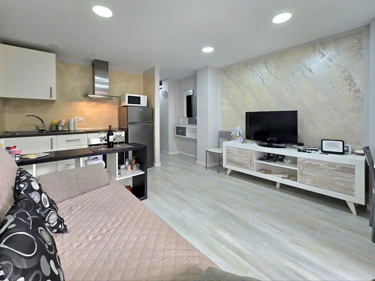 Living room of Apartments for rent in San Bartolomé de Tirajana  with Air Conditioner, Terrace and Furnished