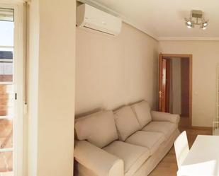 Living room of Flat to rent in  Madrid Capital  with Air Conditioner, Heating and Private garden