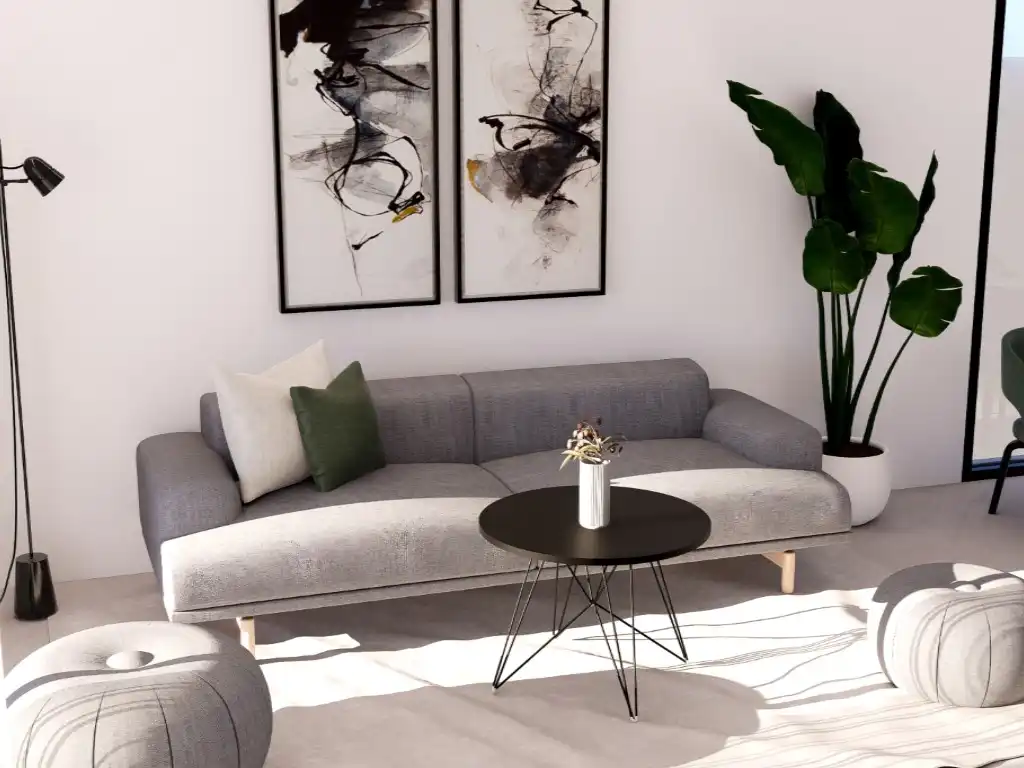Sala d'estar de Apartament en venda en Finestrat amb Piscina